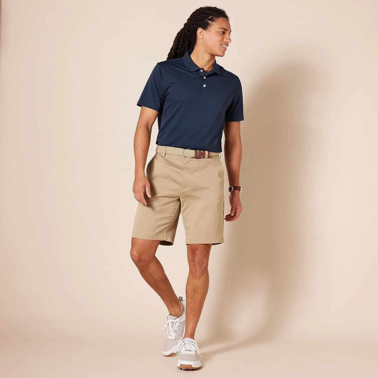 Amazon Essentials Men's Golf Polo Shirt, Short Sleeve, Slim-Fit, Quick-Dry