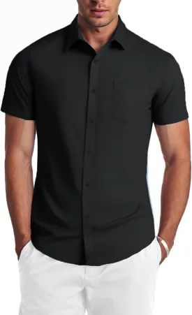 COOFANDY Mens Dress Shirts Soft Modal Business Casual Button Down Shirts Lightweight Spring Summer Shirts