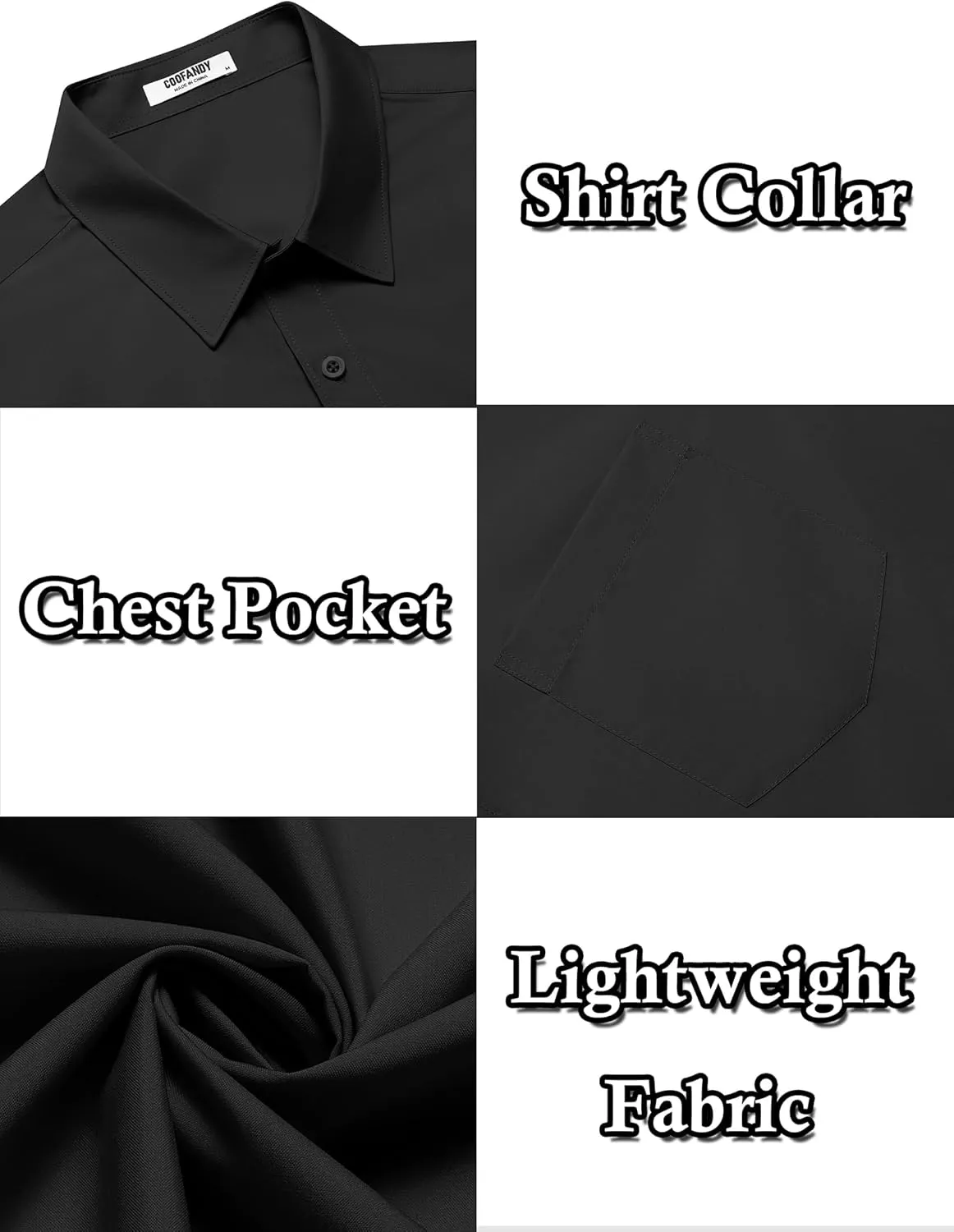 COOFANDY Mens Dress Shirts Soft Modal Business Casual Button Down Shirts Lightweight Spring Summer Shirts