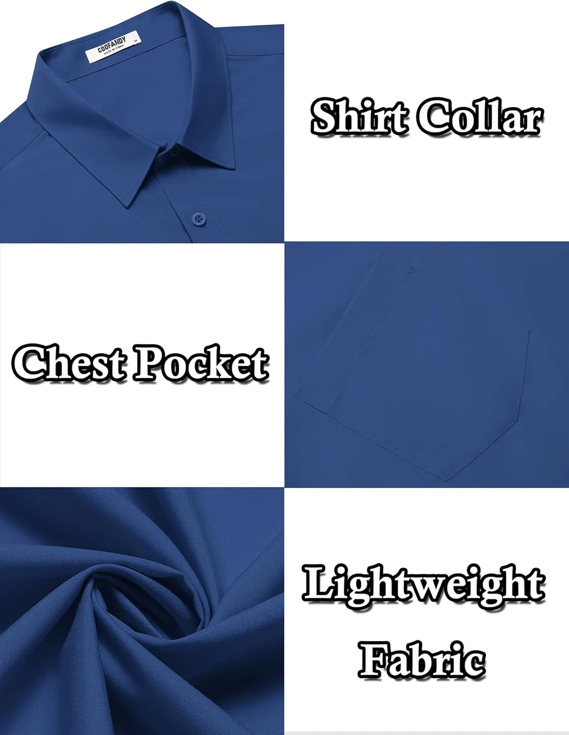COOFANDY Mens Dress Shirts Soft Modal Business Casual Button Down Shirts Lightweight Spring Summer Shirts