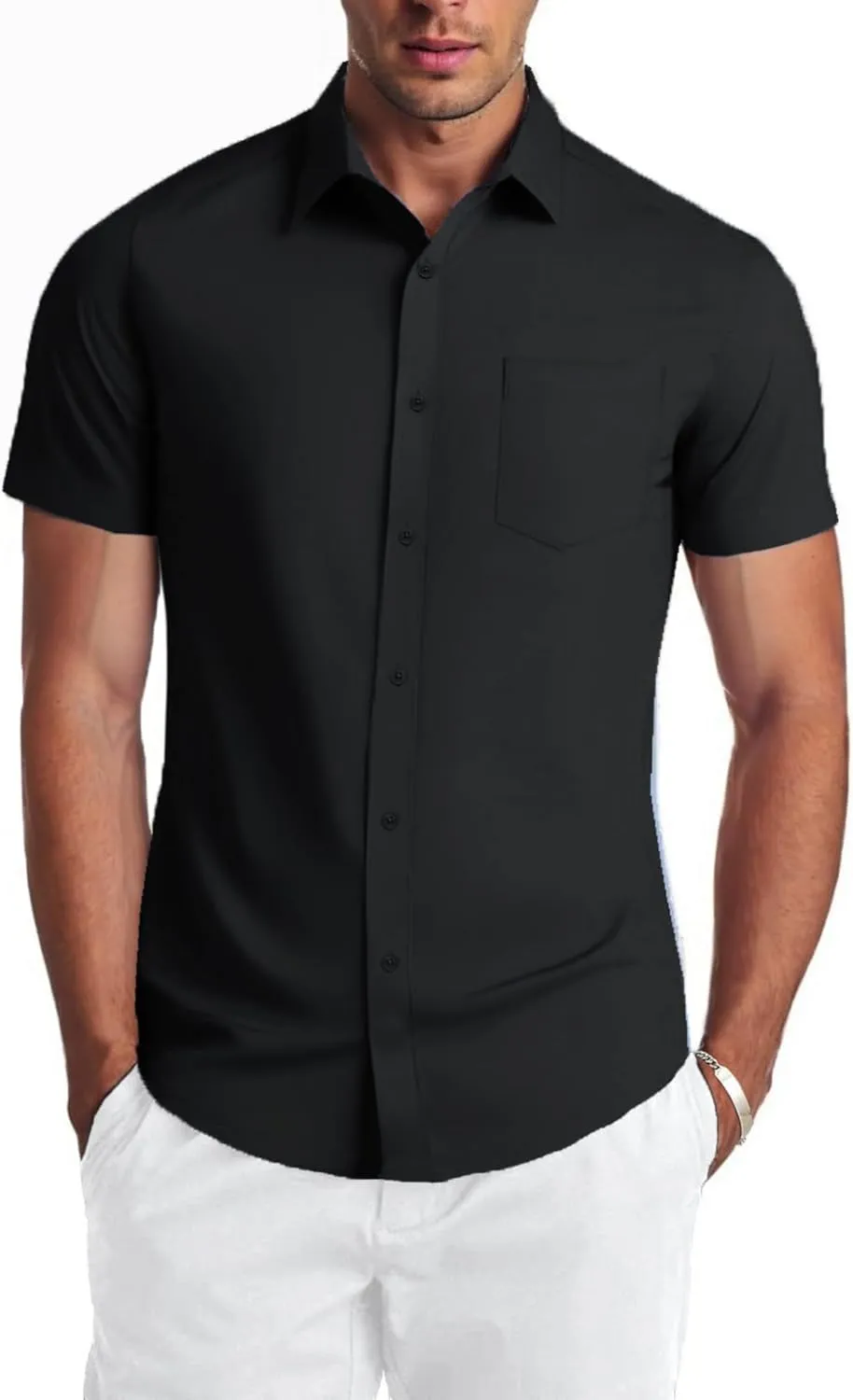 COOFANDY Mens Dress Shirts Soft Modal Business Casual Button Down Shirts Lightweight Spring Summer Shirts