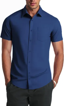 COOFANDY Mens Dress Shirts Soft Modal Business Casual Button Down Shirts Lightweight Spring Summer Shirts