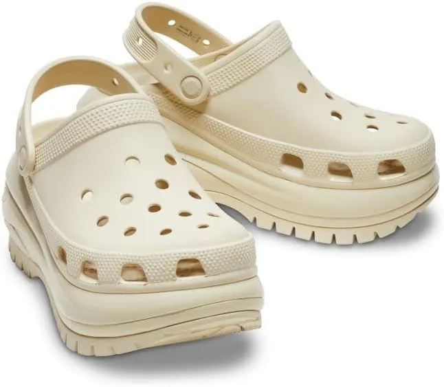 Crocs Mega Crush Clog - Unisex Clogs - Thermoplastic Upper - Adjustable Ankle-Sling - Flexible - Rubber Tread