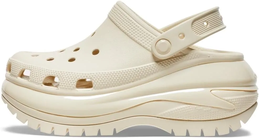 Crocs Mega Crush Clog - Unisex Clogs - Thermoplastic Upper - Adjustable Ankle-Sling - Flexible - Rubber Tread