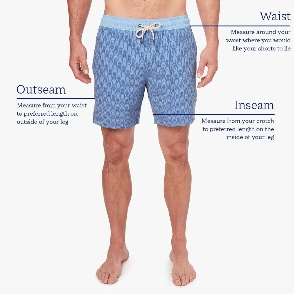 Fair Harbor The Bayberry Trunk ?C?C Men's Swim Suits with Liner, 7-inch Inseam ?C?C Anti-Chafe Classic fit Swim Trunks
