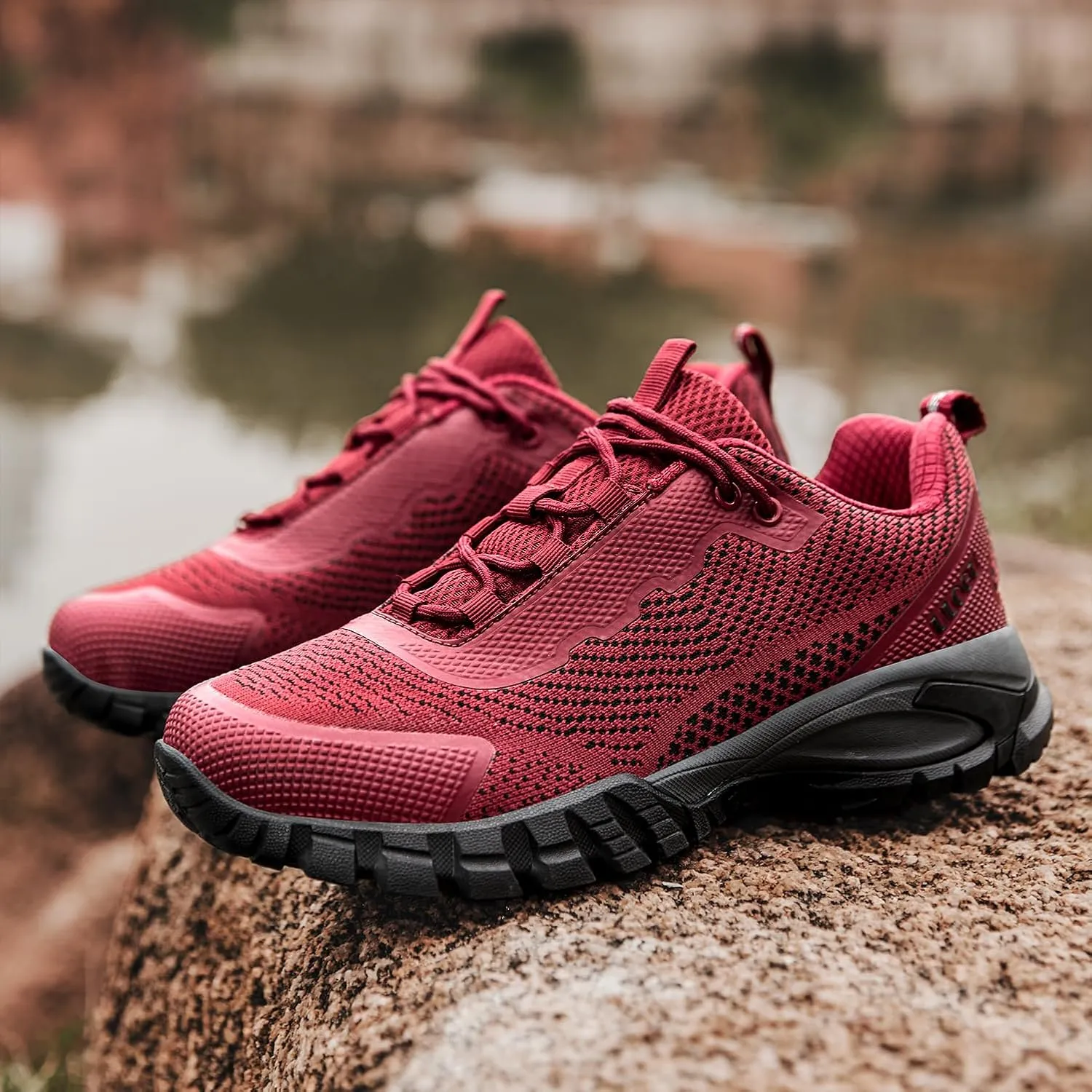 ulogu Waterproof Hiking Shoes for Men Women Comfy Lightweight Non-Slip All Day Walking Work Sneakers 6-Month Warranty