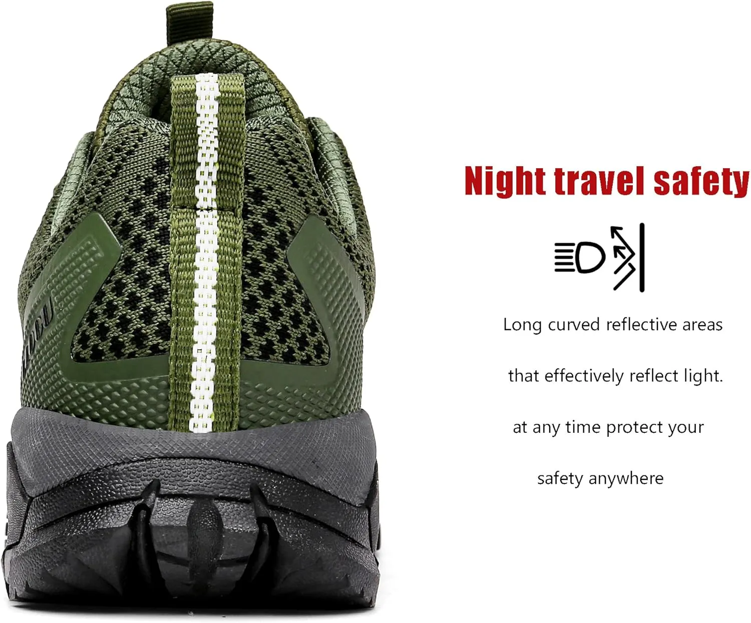 ulogu Waterproof Hiking Shoes for Men Women Comfy Lightweight Non-Slip All Day Walking Work Sneakers 6-Month Warranty