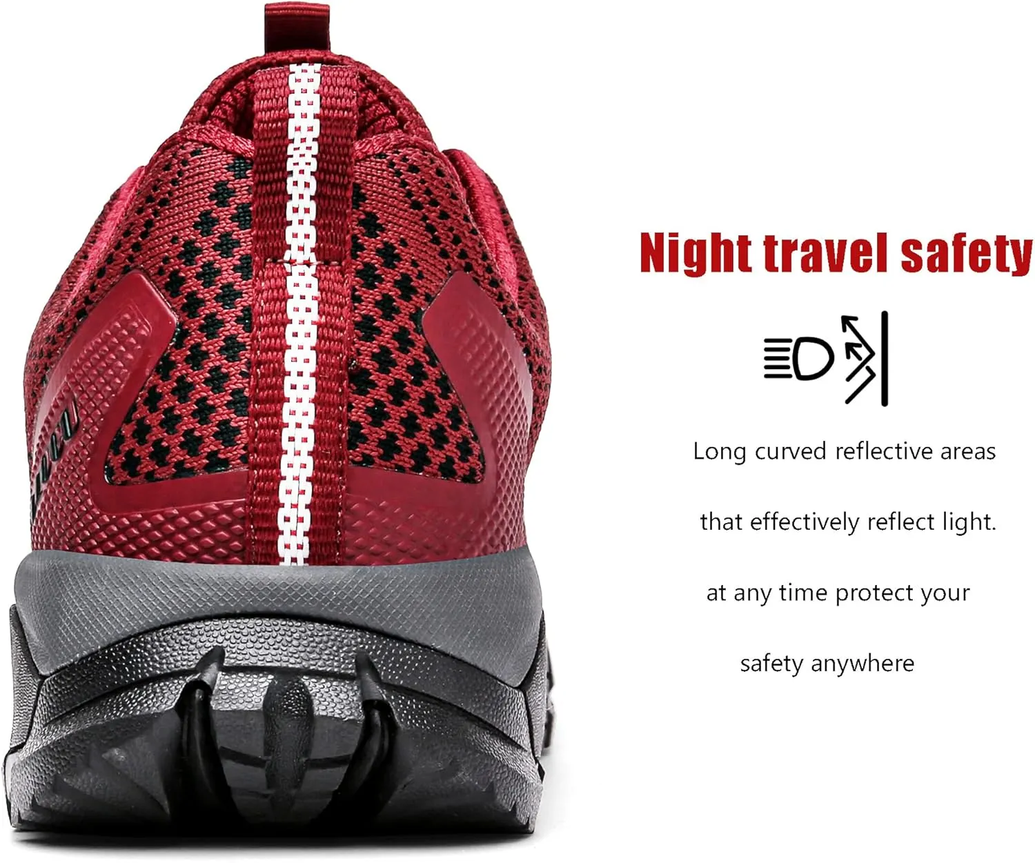 ulogu Waterproof Hiking Shoes for Men Women Comfy Lightweight Non-Slip All Day Walking Work Sneakers 6-Month Warranty